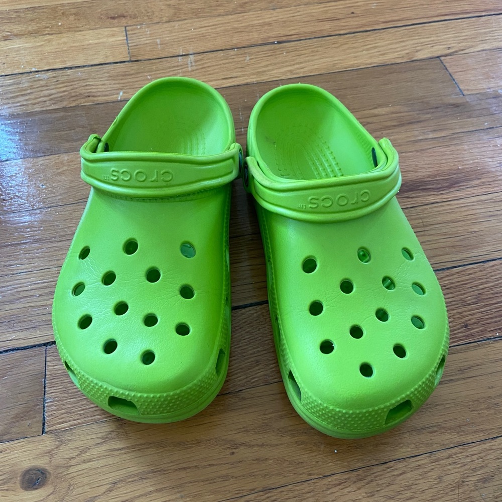 Lime Green Crocs